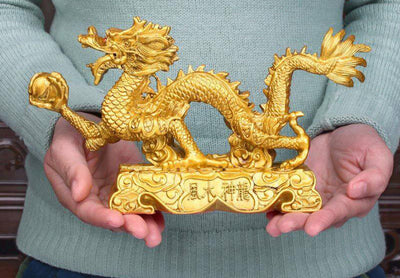Dragón Dorado Feng Shui - Ornamento Zodiacal para Prosperidad y Protección - Image 12