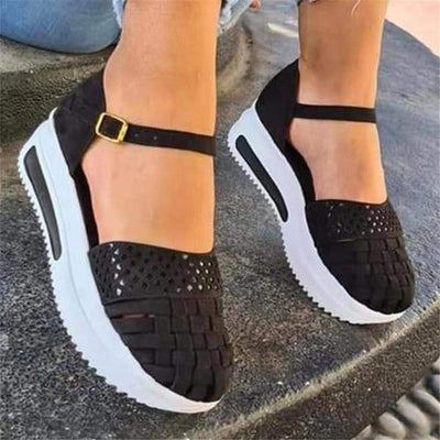 Sandalias Mujer Verano Hebilla Decorativa con Plataforma Gruesa y Puntera Reforzada - Image 11