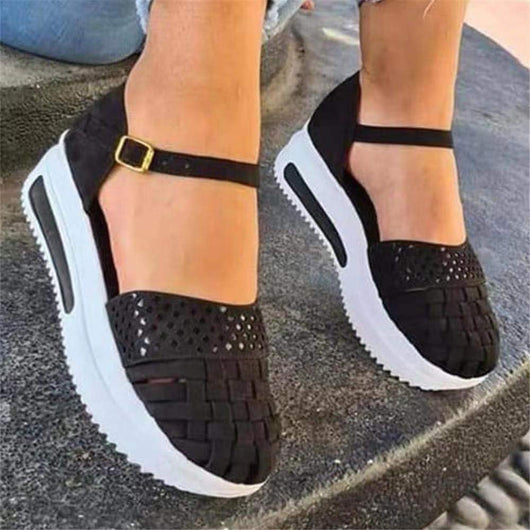 Sandalias Mujer Verano Hebilla Decorativa con Plataforma Gruesa y Puntera Reforzada - Image 6