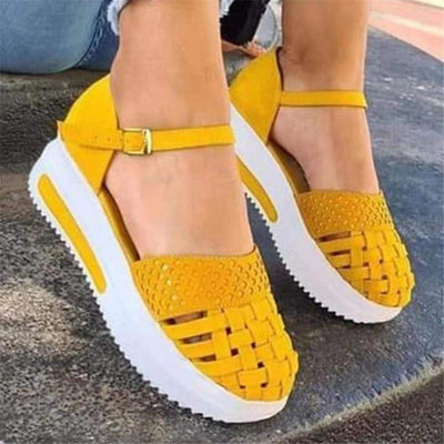 Sandalias Mujer Verano Hebilla Decorativa con Plataforma Gruesa y Puntera Reforzada - Image 5