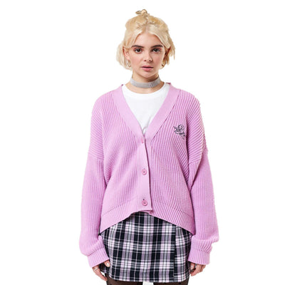 Cardigan Suelto con Bordado de Ángel - Suéter Botones para Mujer - Image 7