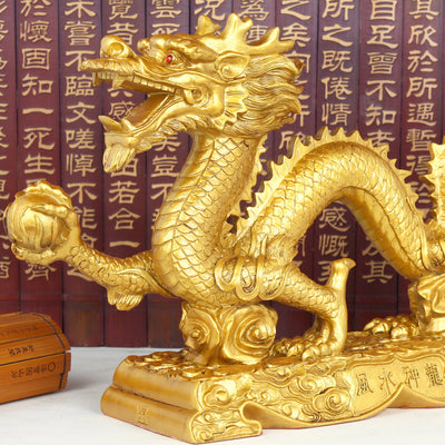 Dragón Dorado Feng Shui - Ornamento Zodiacal para Prosperidad y Protección - Image 6