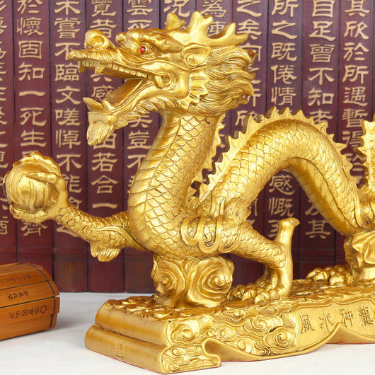Dragón Dorado Feng Shui - Ornamento Zodiacal para Prosperidad y Protección - Image 6