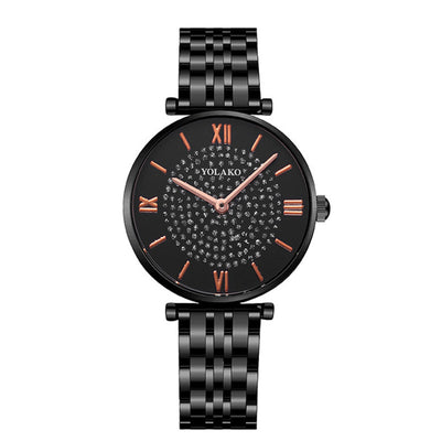 Reloj de Acero Inoxidable para Mujer con Diseño Floral Minimalista - Image 9