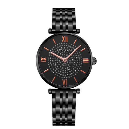 Reloj de Acero Inoxidable para Mujer con Diseño Floral Minimalista - Image 9