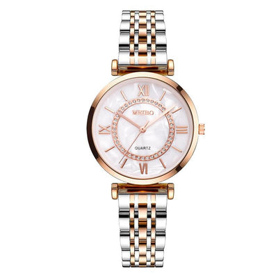 Reloj de Acero Inoxidable para Mujer con Diseño Floral Minimalista - Image 6