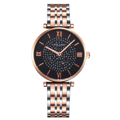 Reloj de Acero Inoxidable para Mujer con Diseño Floral Minimalista - Image 5