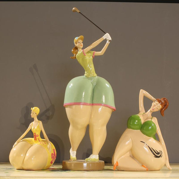 Estatua Decorativa Femenina - Figura Artística para el Hogar