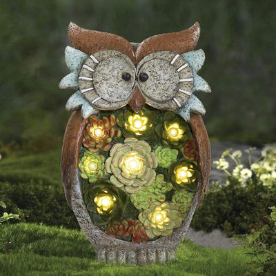 Lámpara Solar Decorativa Búho LED para Jardín y Patio - Image 2