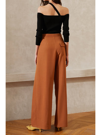 Pantalón Ancho Cintura Alta Estilo Retro con Caída Elegante - Image 7