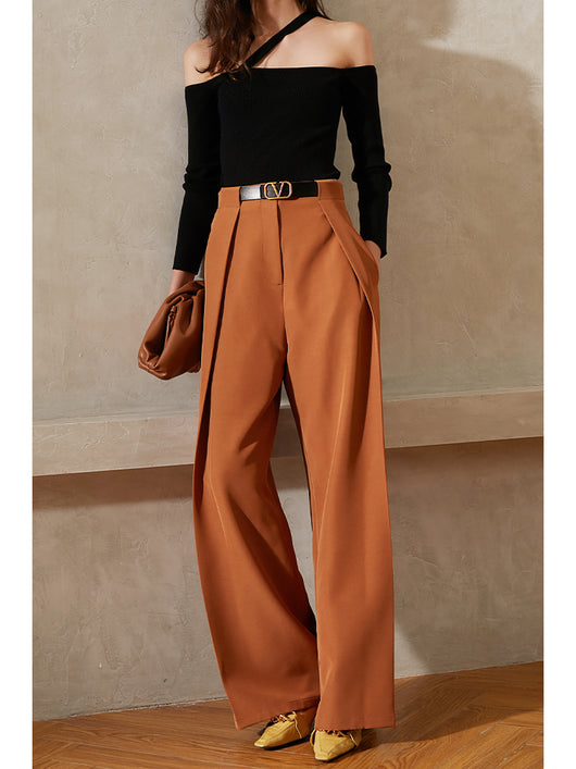 Pantalón Ancho Cintura Alta Estilo Retro con Caída Elegante - Image 4
