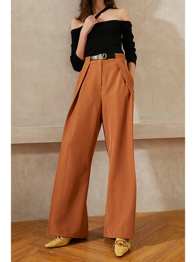 Pantalón Ancho Cintura Alta Estilo Retro con Caída Elegante - Image 3