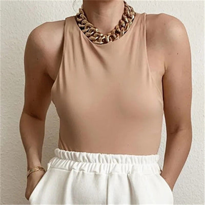 Body Ajustado sin Mangas Cuello Redondo - Image 16