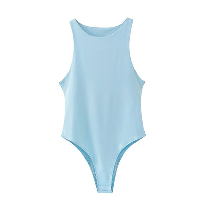 Body Ajustado sin Mangas Cuello Redondo - Image 18