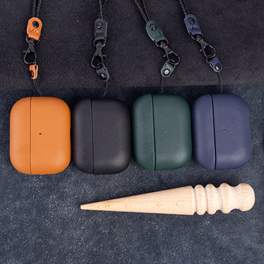 Funda Protectora de Cuero para Auriculares Bluetooth Inalámbricos Compatible con Apple - Image 7