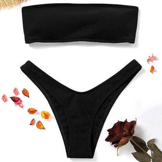 Bikini Tubo de Dos Piezas Sexy con Espalda Descubierta - Diseño Europeo - Image 16