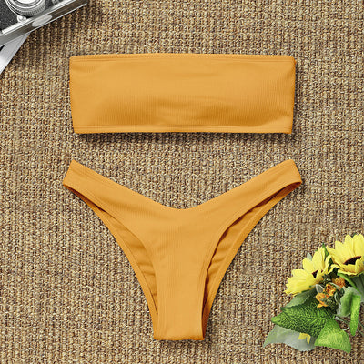 Bikini Tubo de Dos Piezas Sexy con Espalda Descubierta - Diseño Europeo - Image 10
