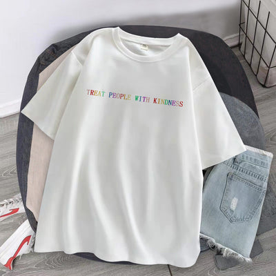 Playera Básica para Mujer Letter Tide - Cuello Redondo Manga Corta - Image 6