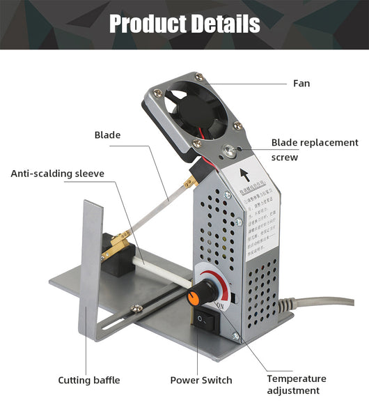 Máquina de Corte Térmico Eléctrica Portátil para Cintas y Telas - Image 9