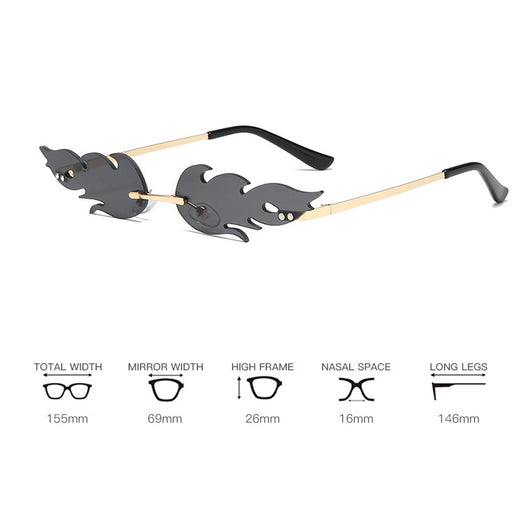 Gafas de Sol Flame Frameless Mujer y Hombre - Lentes UV400 Lujo Tendencia - Image 10