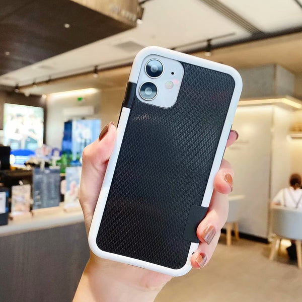 Funda Protectora de Silicona Suave para Teléfono Móvil - Diseño Minimalista y Colores Combinados