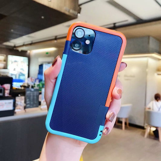 Funda Protectora de Silicona Suave para Teléfono Móvil - Diseño Minimalista y Colores Combinados - Image 2