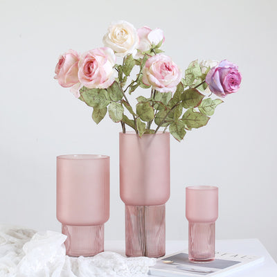 Jarrón de Cristal Esmerilado Nórdico Minimalista para Flores Secas - Image 8