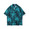 Short Sleeve Hawaiian Hip Hop Flame Graffiti Shirt