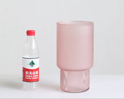 Jarrón de Cristal Esmerilado Nórdico Minimalista para Flores Secas - Image 3