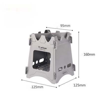 Estufa Portátil de Titanio para Acampada - Diseño Minimalista y Resistente - Image 9