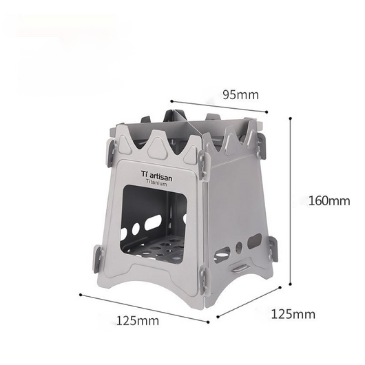 Estufa Portátil de Titanio para Acampada - Diseño Minimalista y Resistente - Image 9