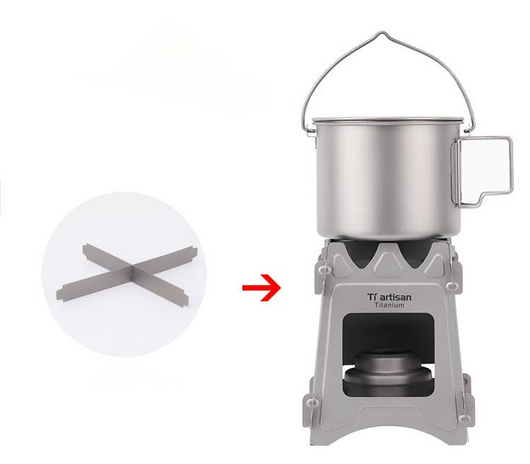 Estufa Portátil de Titanio para Acampada - Diseño Minimalista y Resistente - Image 7