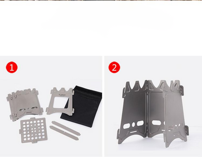 Estufa Portátil de Titanio para Acampada - Diseño Minimalista y Resistente - Image 8