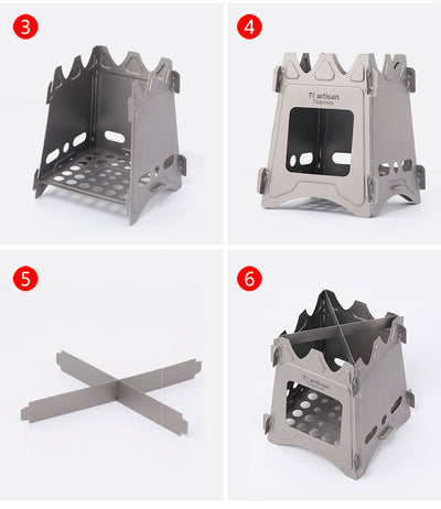 Estufa Portátil de Titanio para Acampada - Diseño Minimalista y Resistente - Image 12