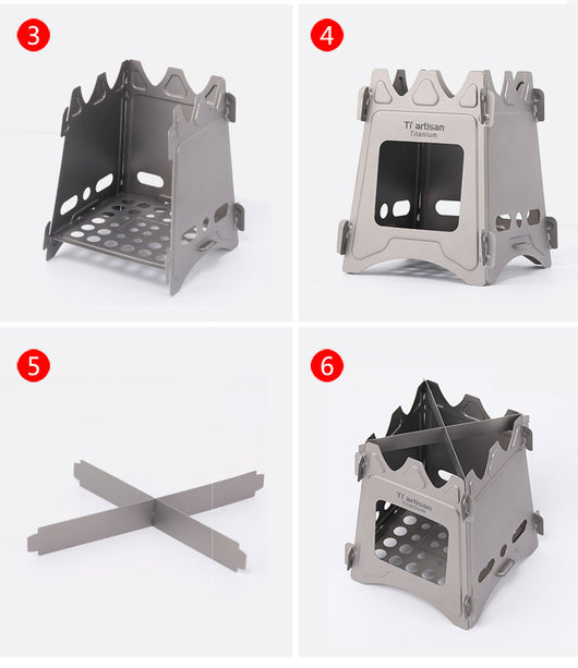 Estufa Portátil de Titanio para Acampada - Diseño Minimalista y Resistente - Image 12