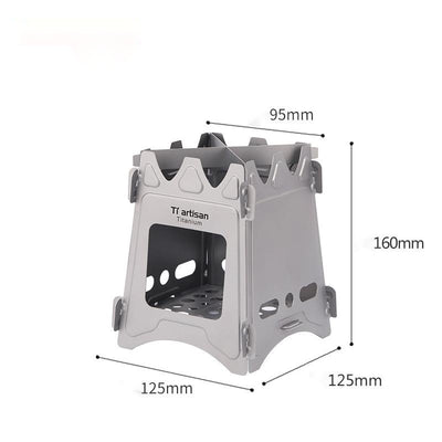 Estufa Portátil de Titanio para Acampada - Diseño Minimalista y Resistente - Image 4