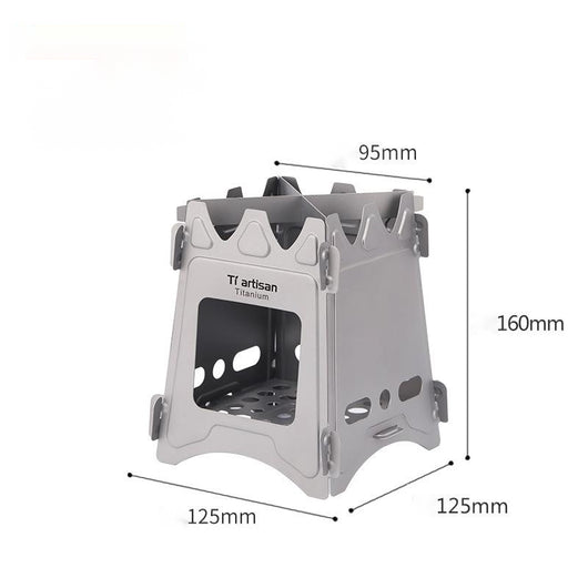 Estufa Portátil de Titanio para Acampada - Diseño Minimalista y Resistente - Image 4