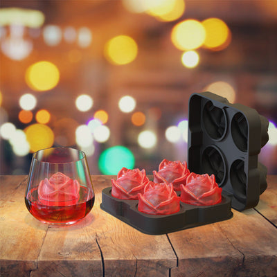 Molde de Hielo 3D Rosa para Cócteles y Whiskey - Image 10