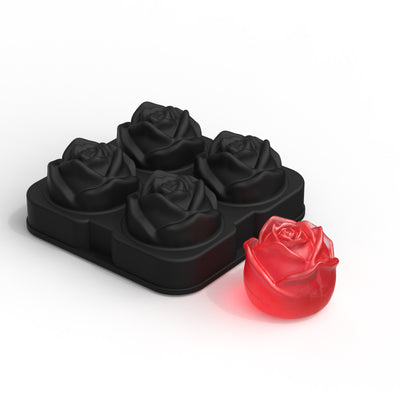 Molde de Hielo 3D Rosa para Cócteles y Whiskey