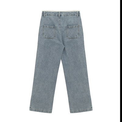 Pantalón Denim Cintura Alta con Moño Estilo Coreano - Image 10