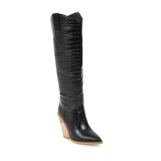 Botas Cortas de Gamuza Punta Aguda Estilo Caballero para Mujer - Image 4