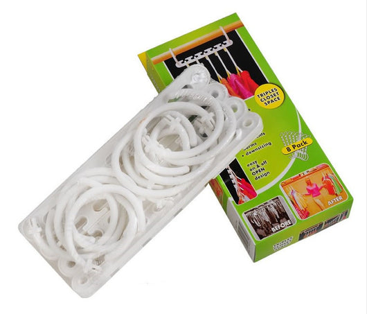 Perchero Plegable Resistente al Viento con 8 Unidades - Organizador de Ropa Multifuncional - Image 3