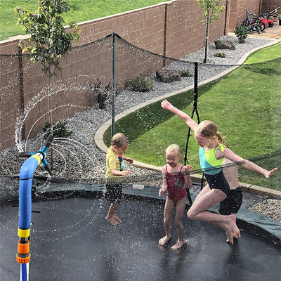 Trampolín Infantil con Aspersor Giratorio para Jardín de Verano - Image 10