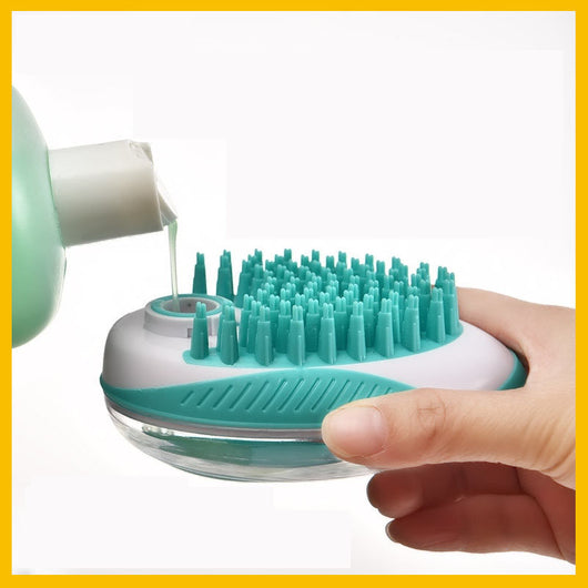 Cepillo de Baño Masajeador para Perros y Gatos con Depósito de Champú - Image 8