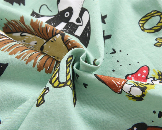 Conjunto Infantil Coreano: Playera y Shorts con Estampado Divertido - Image 11