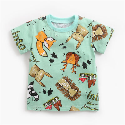 Conjunto Infantil Coreano: Playera y Shorts con Estampado Divertido - Image 16