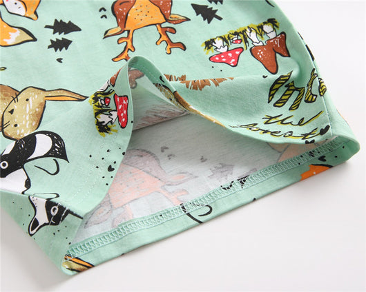Conjunto Infantil Coreano: Playera y Shorts con Estampado Divertido - Image 8