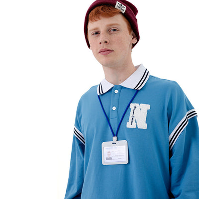 Polo Unisex de Manga Larga Estilo Universitario - Diseño Rejuvenecedor para Parejas - Image 12