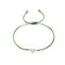Hand Woven Rojo Rope Love Peach Heart Dorado Plateado Bracelet Verde