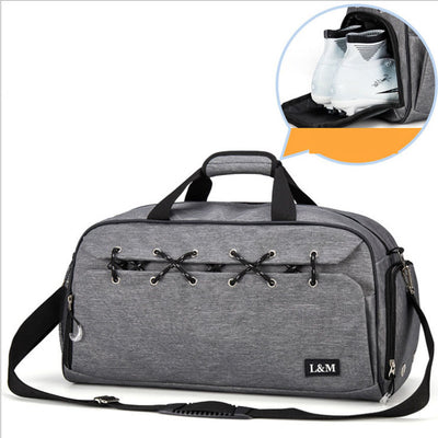 Bolsa Deportiva Multifuncional con Compartimento para Zapatos y Separación Seco-Húmedo